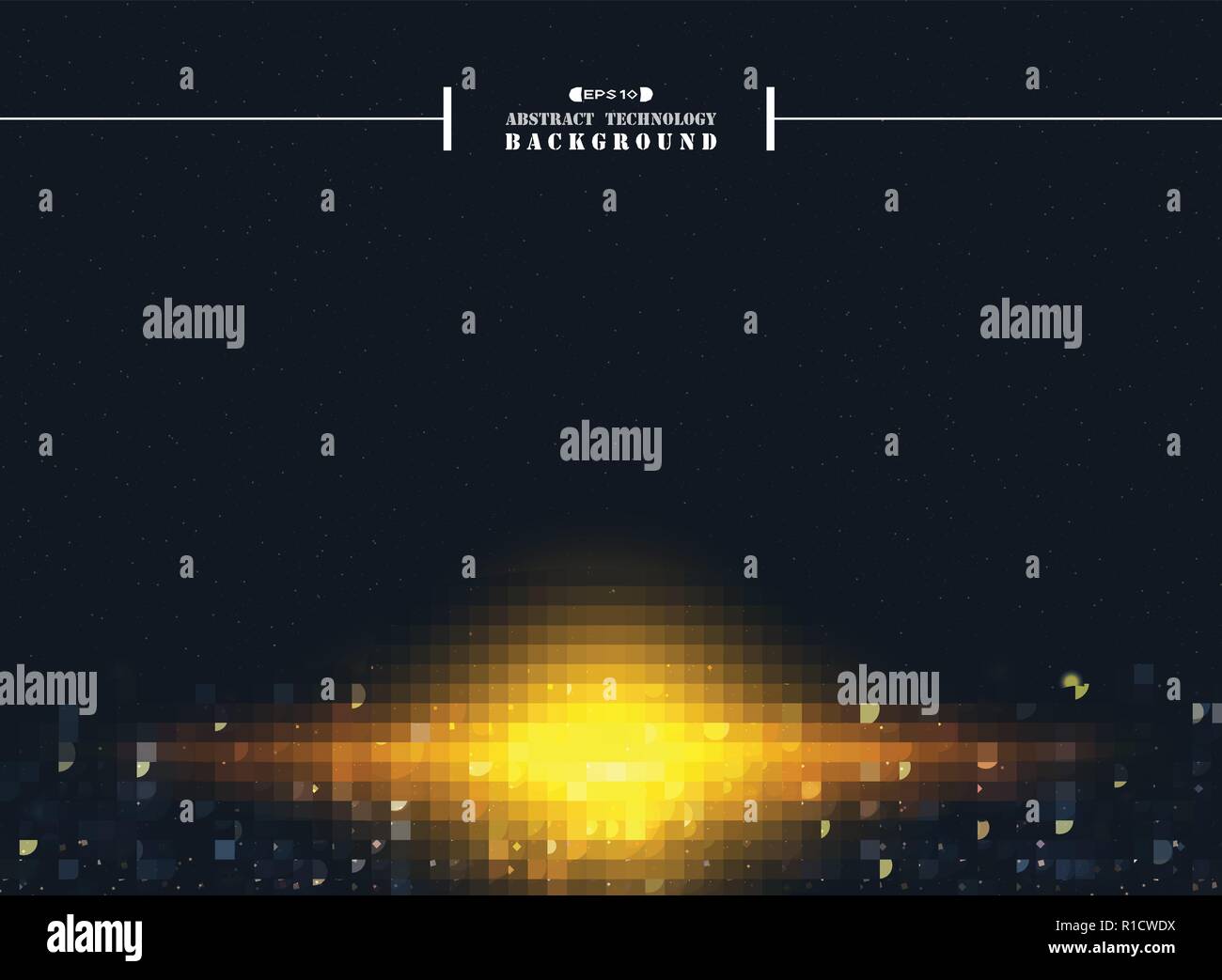 Riassunto dell'universo Star Dust con burst di luce luccica sfondo, EPS vettoriali10 Illustrazione Vettoriale