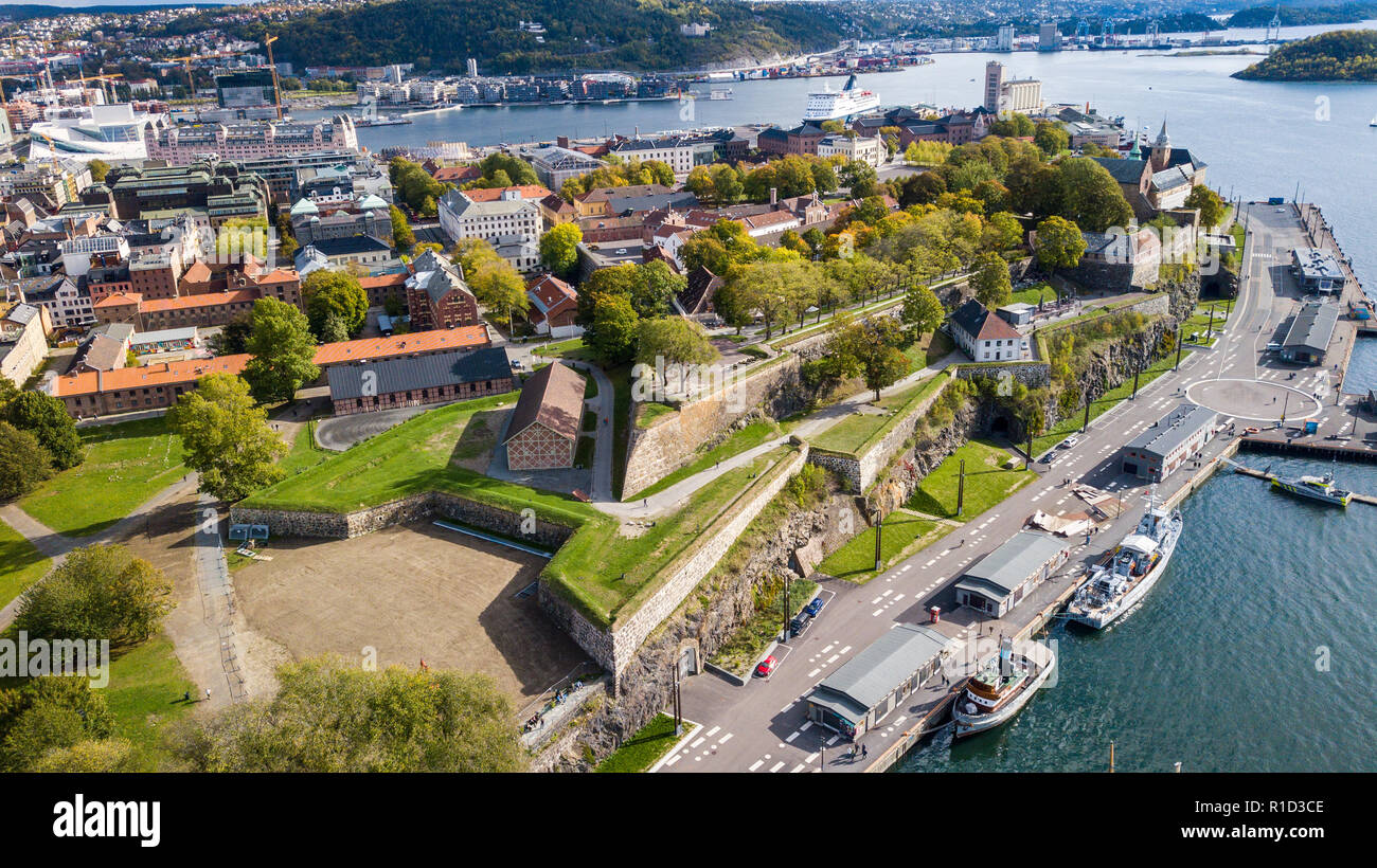 La Fortezza di Akershus o Akershus Festning, Oslo, Norvegia Foto Stock