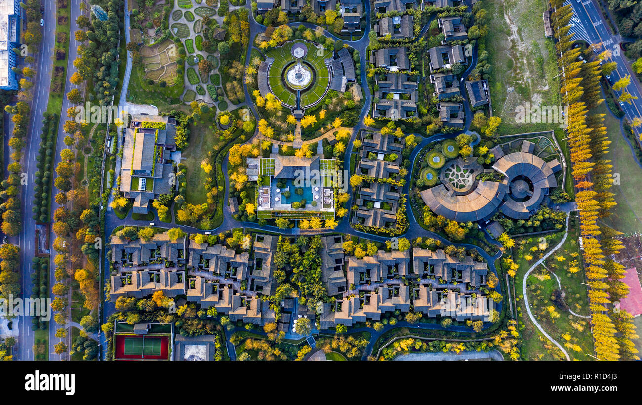 Six Senses, Qing Cheng Mountain Spa Resort, Chengdu Sichuan, Cina Foto Stock