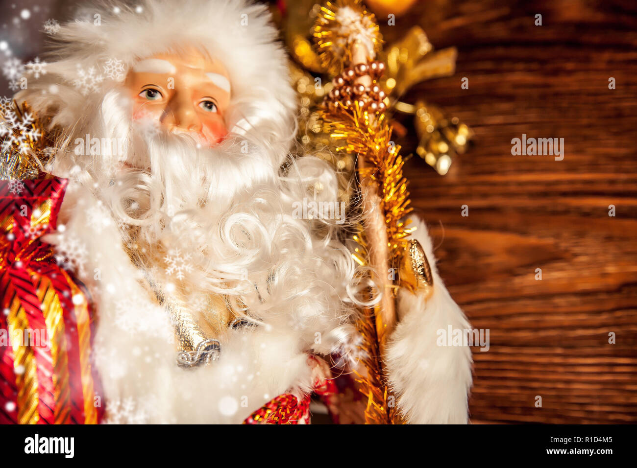 Padre Frost (Russo Ded Moroz) figurina sui tradizionali 2019 Nuovo anno celebrazione Foto Stock