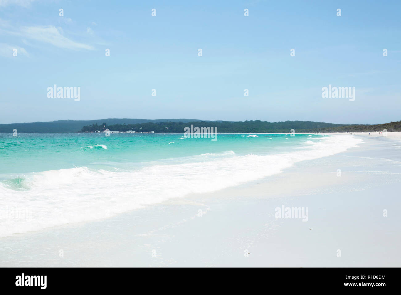 Sabbia bianca spiaggia Hyams, Nuovo Galles del Sud, Australia Foto Stock