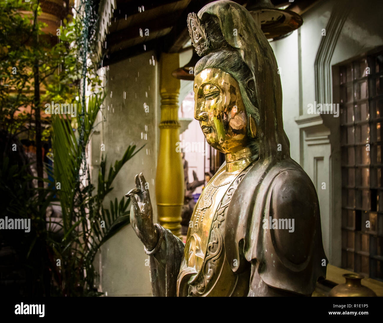 Tempio di Gangaramaya, Colombo, Sri Lanka Foto Stock