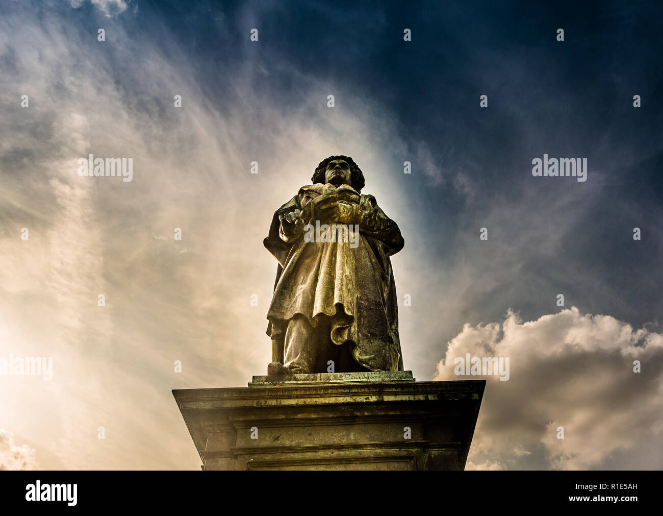 Monumento di Beethoven a Bonn in Germania.it è stato inaugurato il 12 agosto 1845 Foto Stock