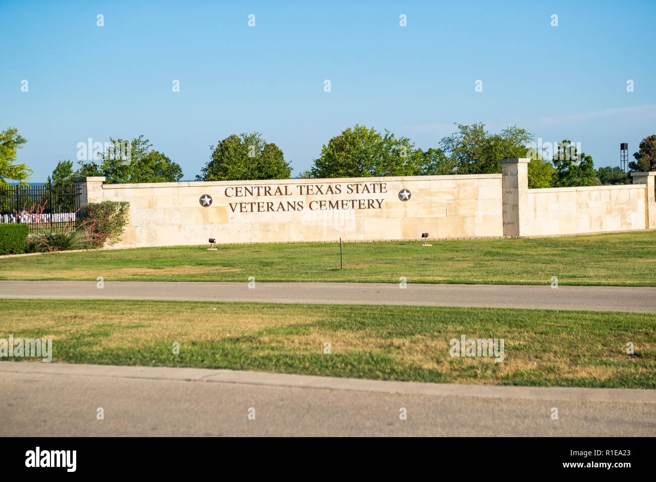 Texas centrale Membro dei veterani del cimitero di Killeen,Texas Foto Stock