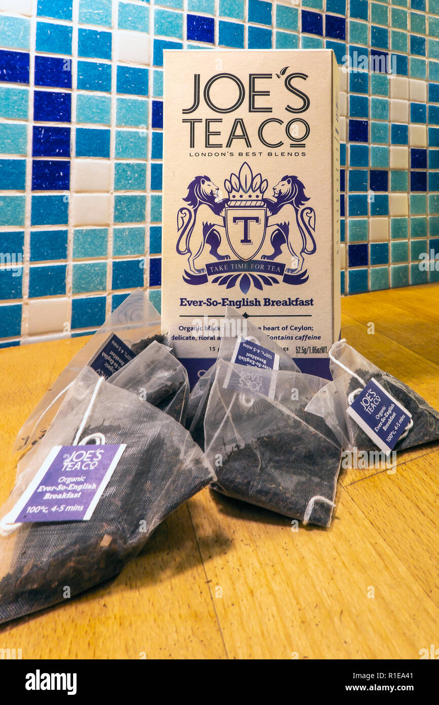 Specialità,tè tè Joes Co,prima colazione inglese Tea Foto Stock