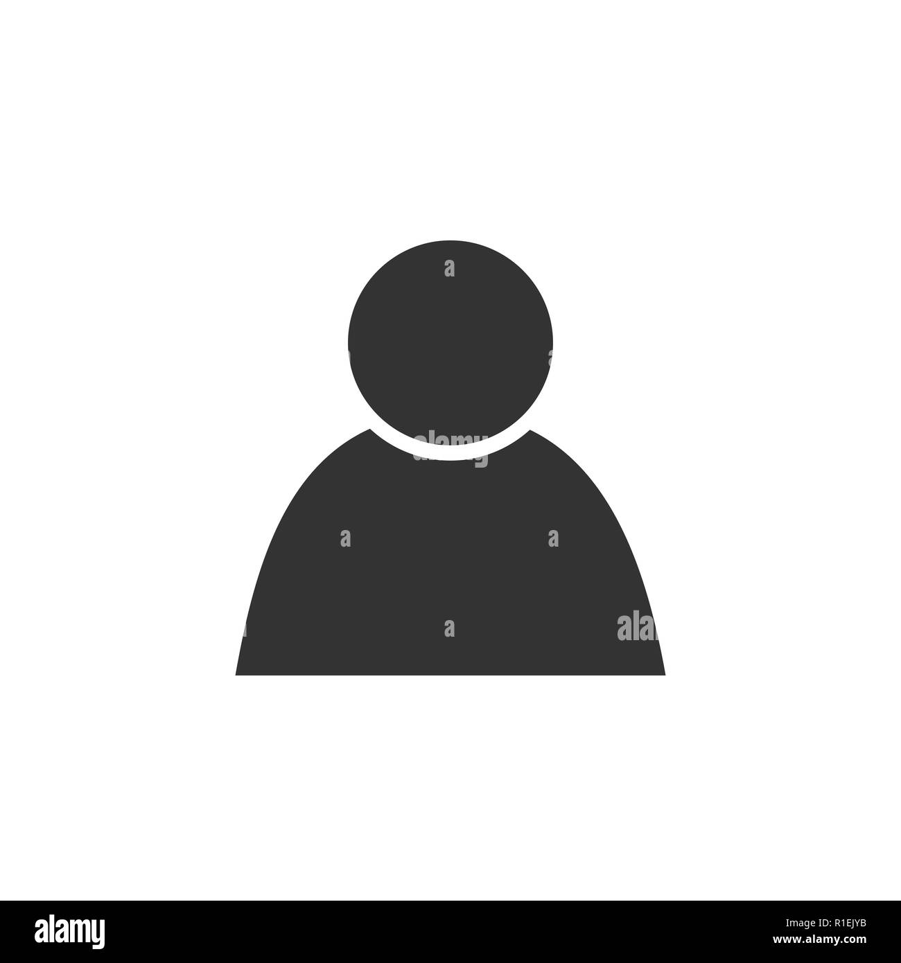 Icona di persone. Utente icona segno. Illustrazione Vettoriale flat Illustrazione Vettoriale