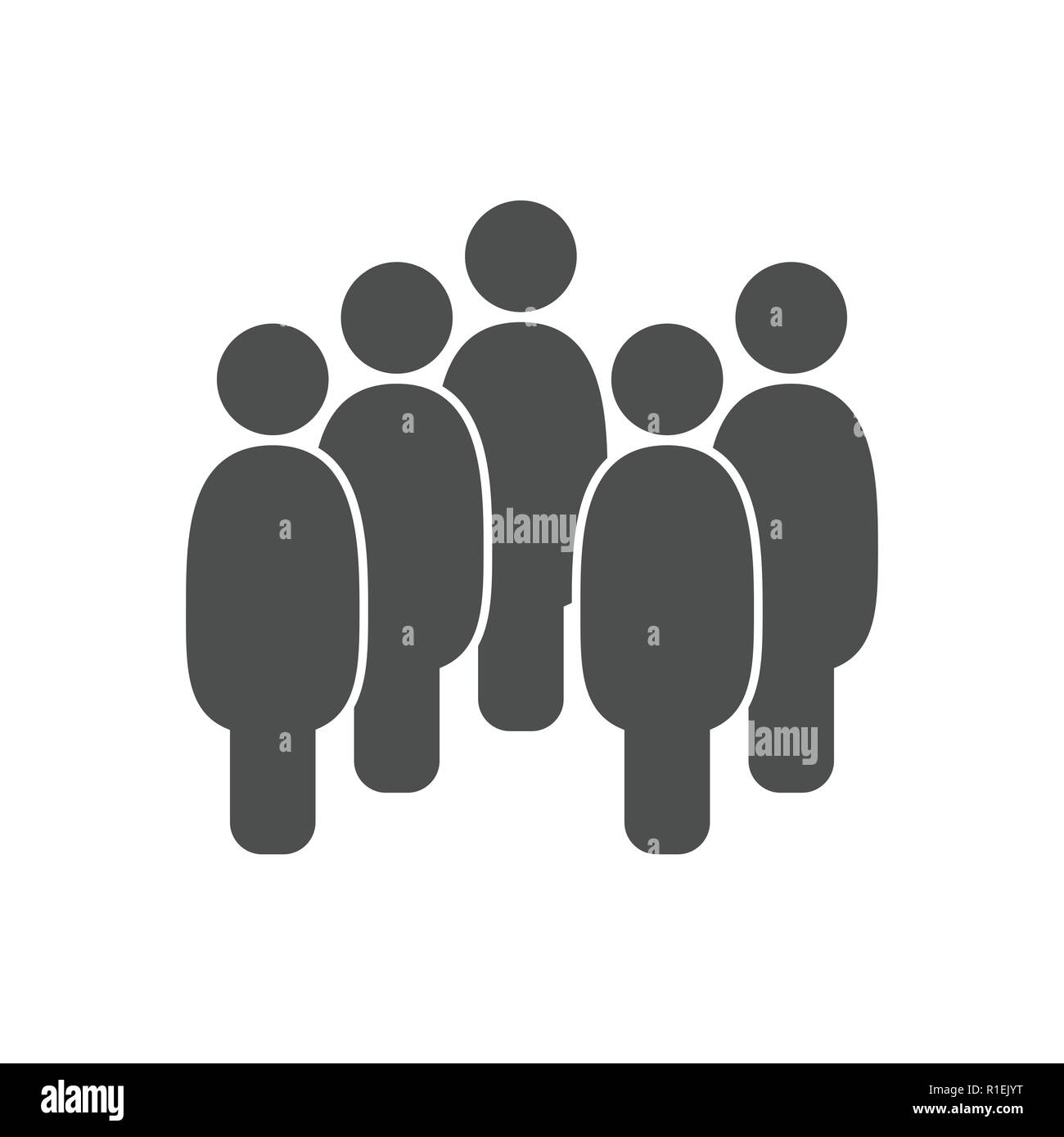 Icona di persone. Utente icona segno. Illustrazione Vettoriale flat Illustrazione Vettoriale