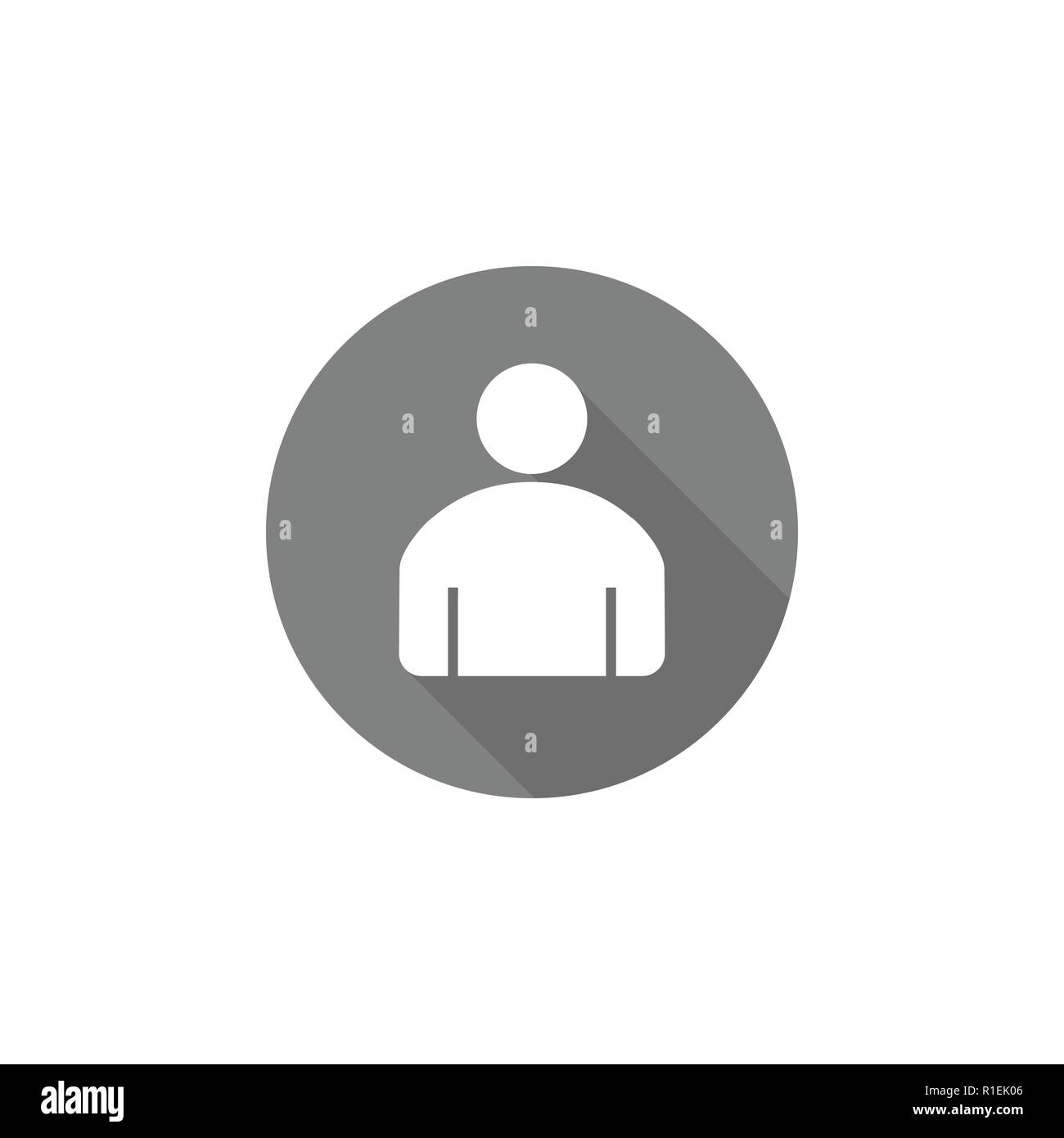 Icona di persone. Utente icona segno. Illustrazione Vettoriale flat Illustrazione Vettoriale