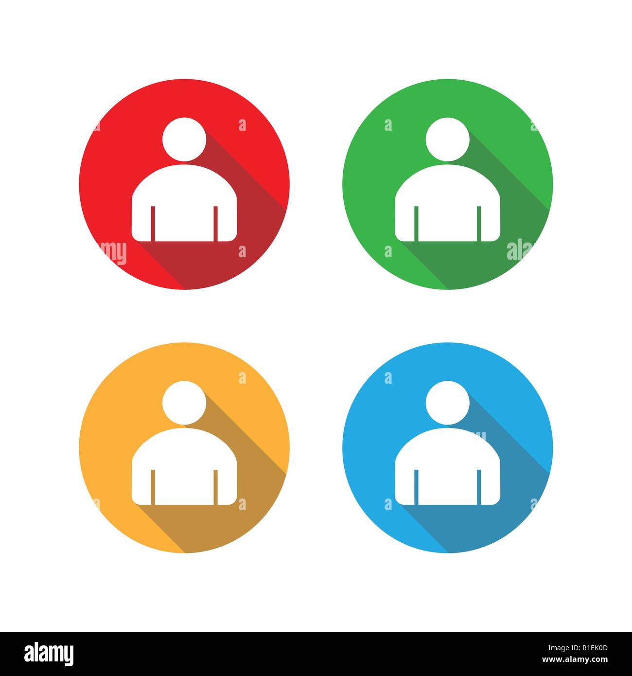 Icona di persone. Utente icona segno. Illustrazione Vettoriale, design piatto Illustrazione Vettoriale