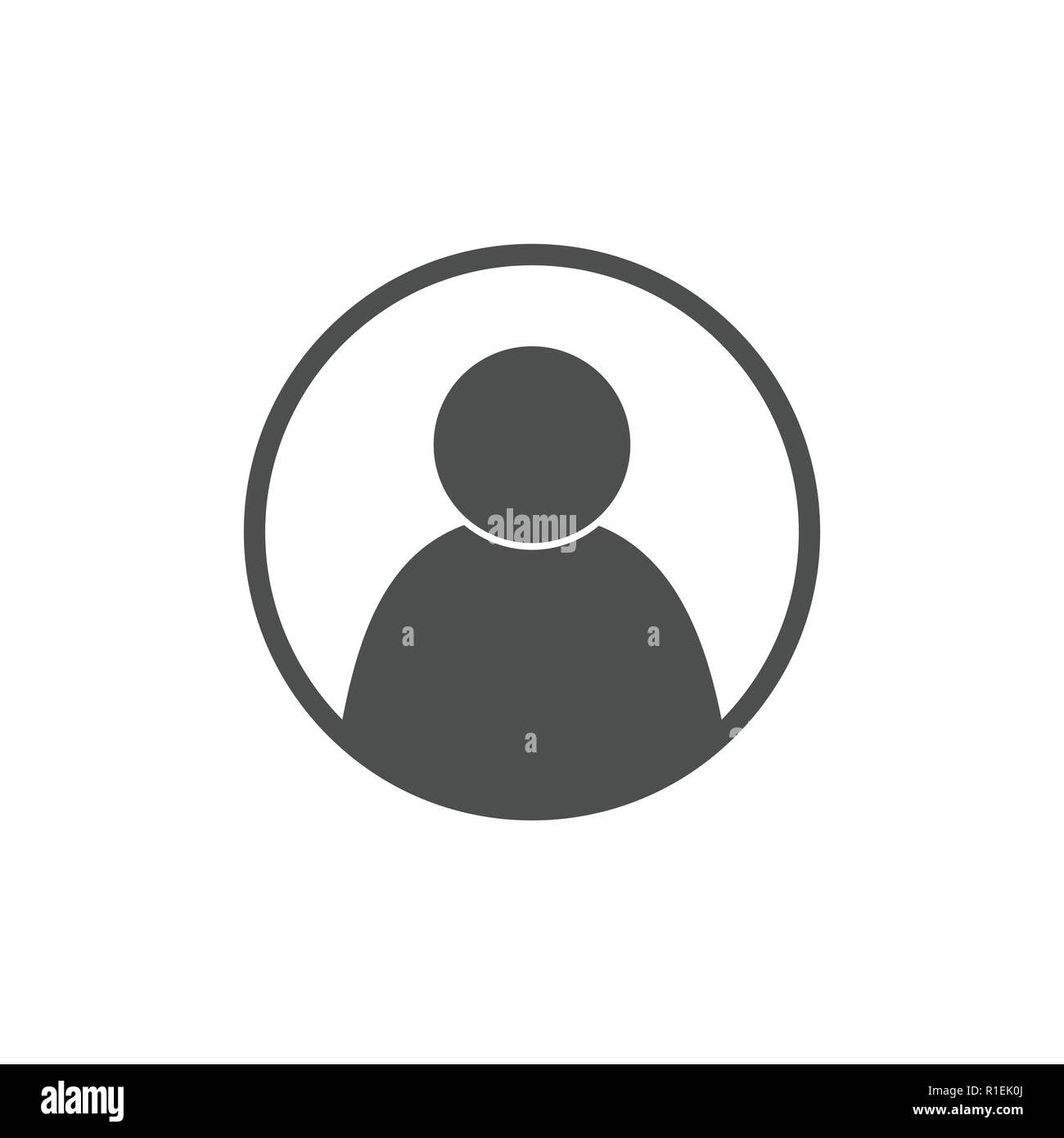 Icona di persone. Utente icona segno. Illustrazione Vettoriale flat Illustrazione Vettoriale