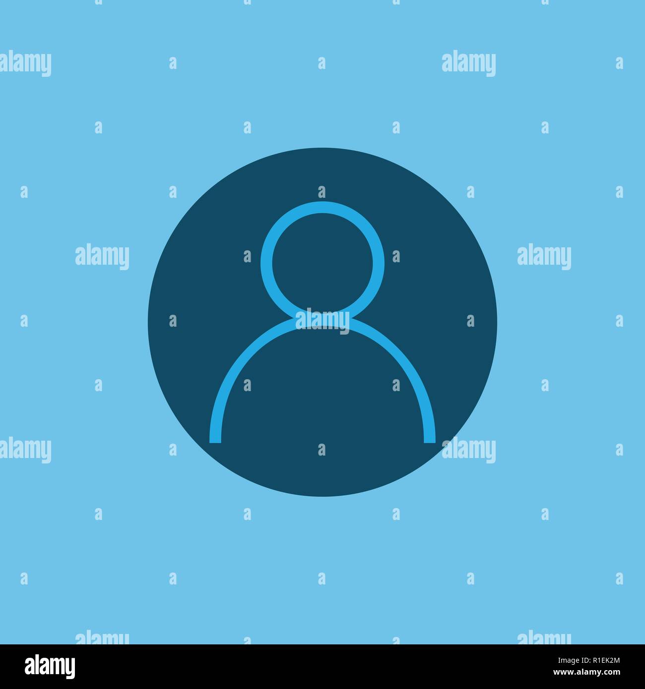 Icona di persone. Utente icona segno. Illustrazione Vettoriale flat Illustrazione Vettoriale