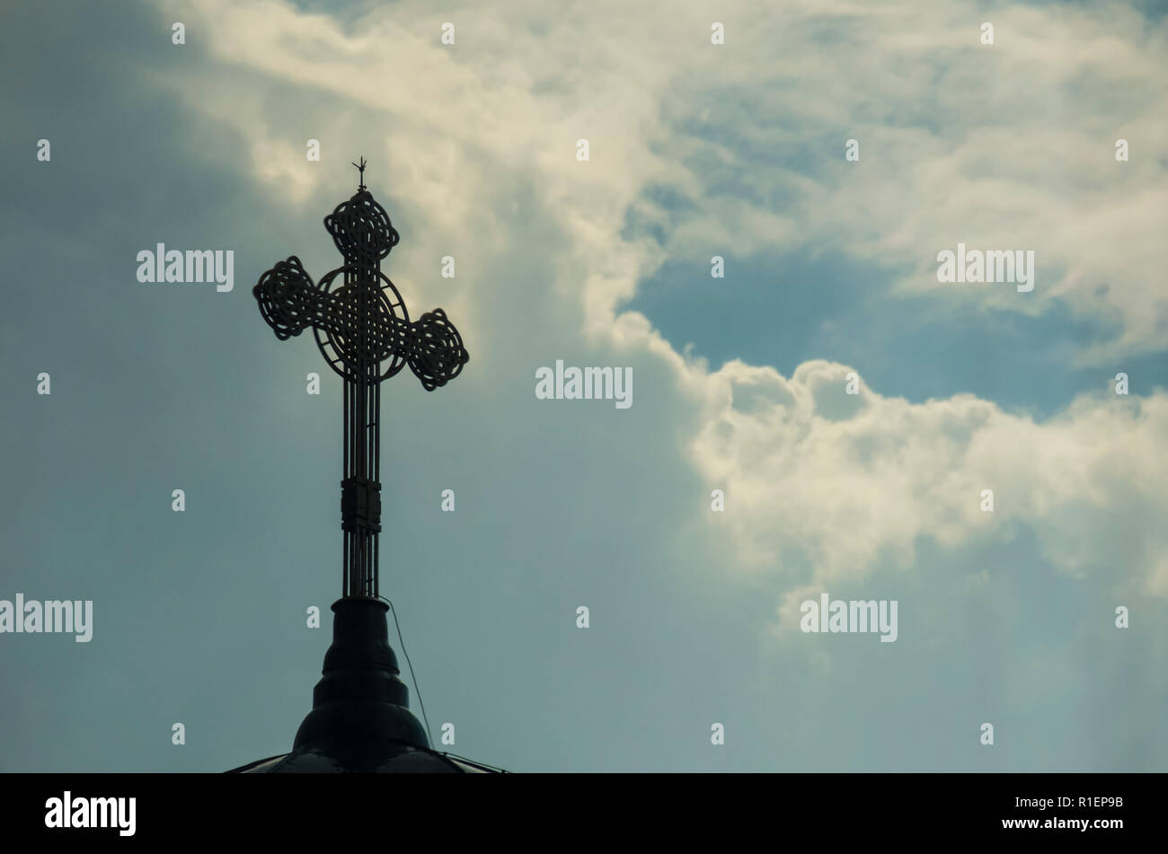 Una croce cristiana. Galleria Nazionale della Slovenia. Lubiana. La Slovenia, l'Europa. Foto Stock