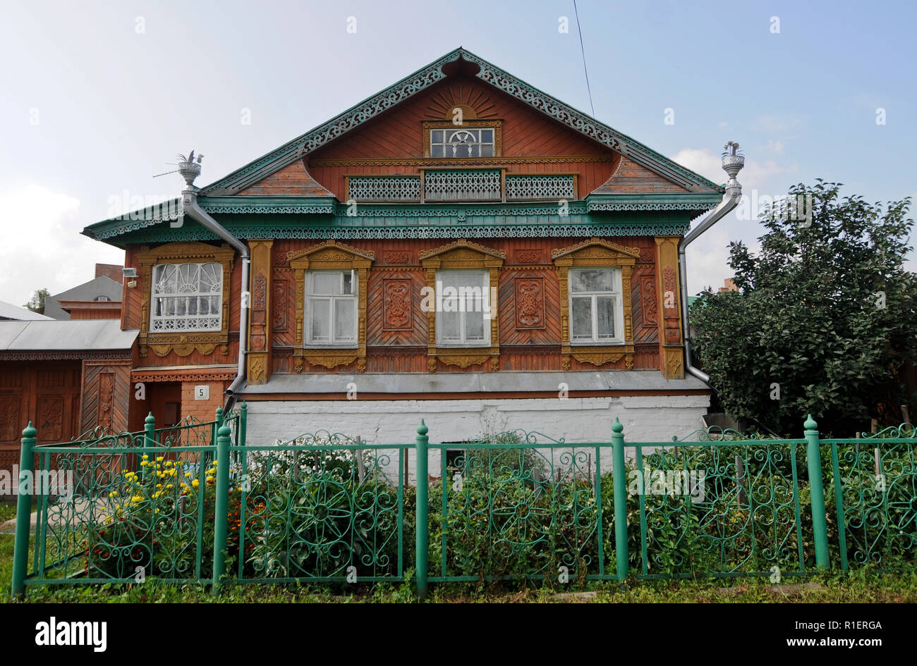 Dacha tradizionale (Russo country house). Suzdal, Russia Foto Stock