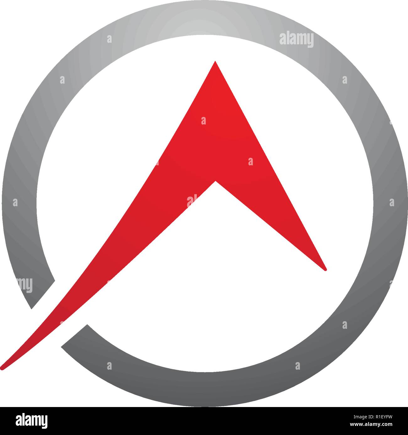 Una lettera modello Logo icona vettore illustration design Illustrazione Vettoriale