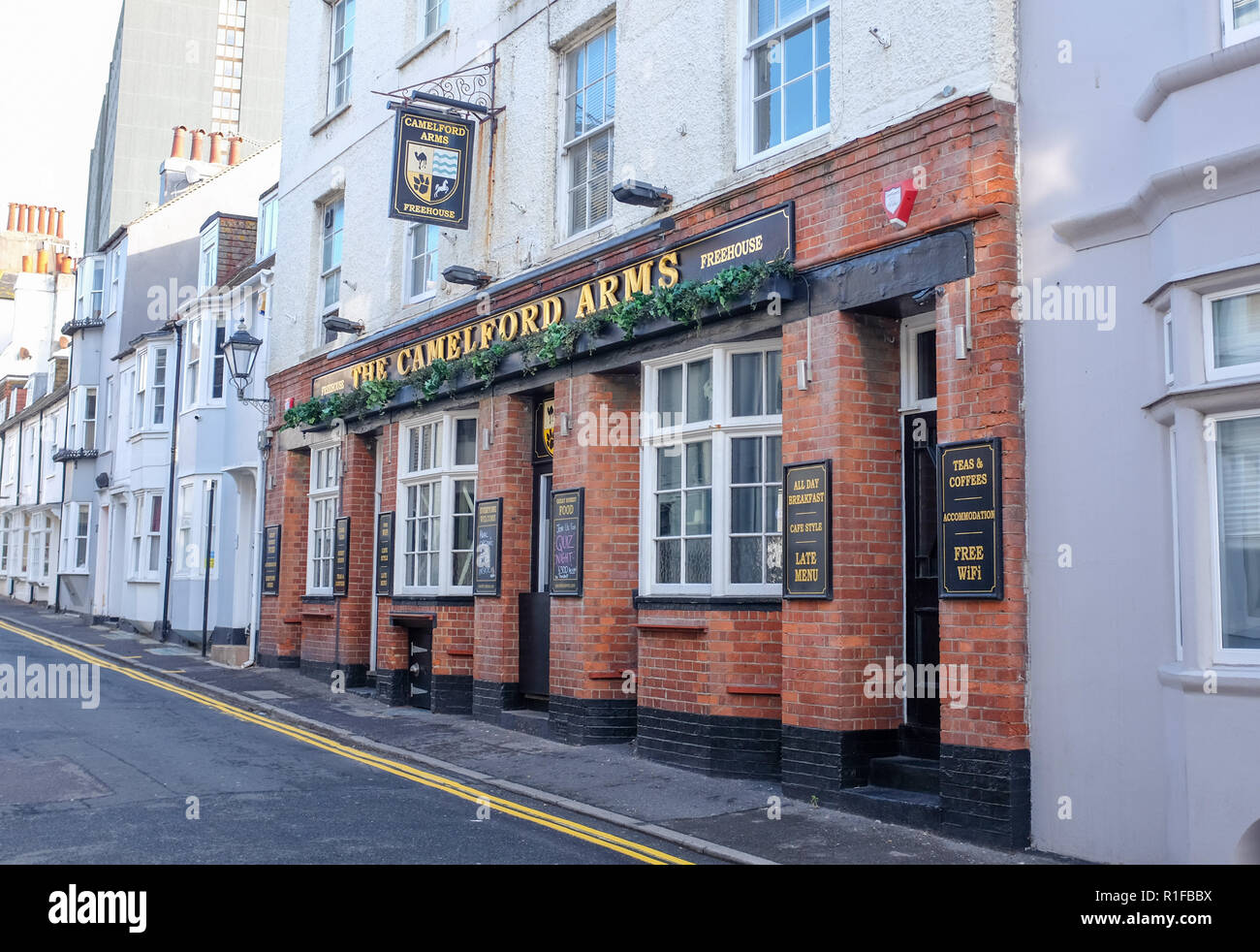 Il Camelford Arms pub in cammello ford Street Kemp Town Brighton Regno Unito Foto Stock