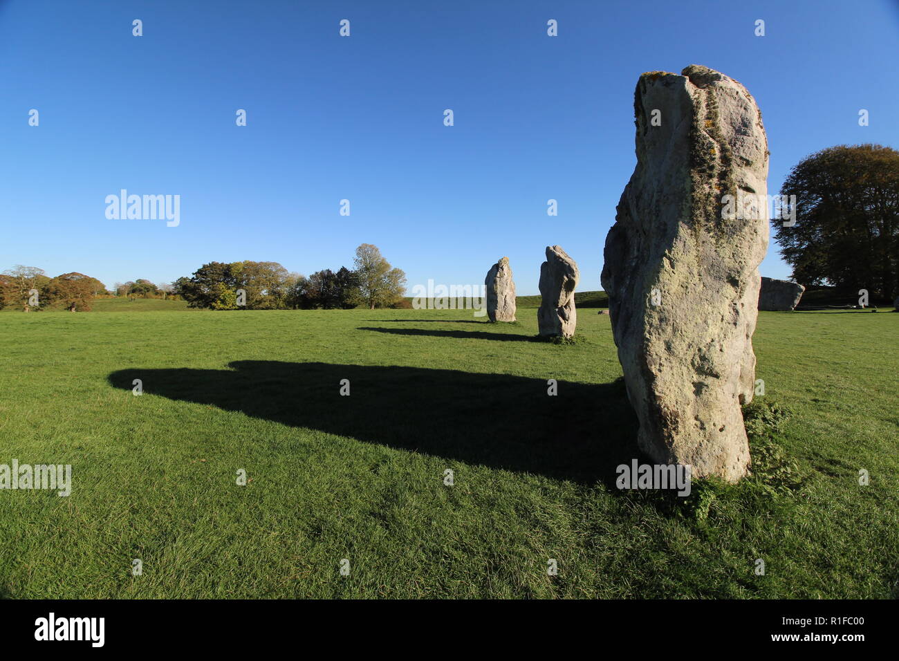 Avebury Henge Foto Stock