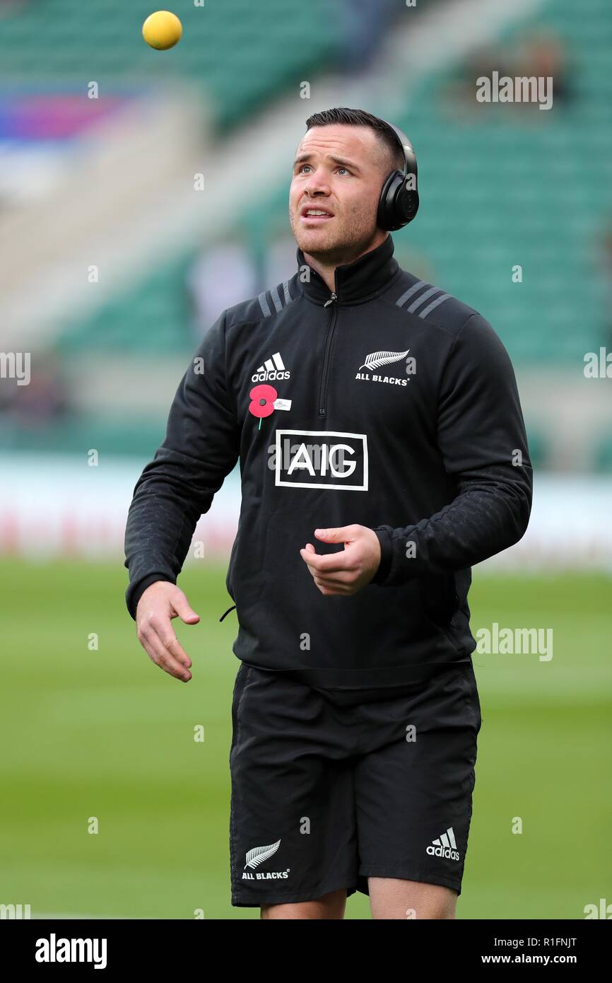 Ryan Crotty Nuova Zelanda Ru Inghilterra V Nuova Zelanda, Autunno intenzionali Twickenham, Londra, Inghilterra 10 novembre 2018 Credit: Allstar Picture Library/Alamy Live News Foto Stock