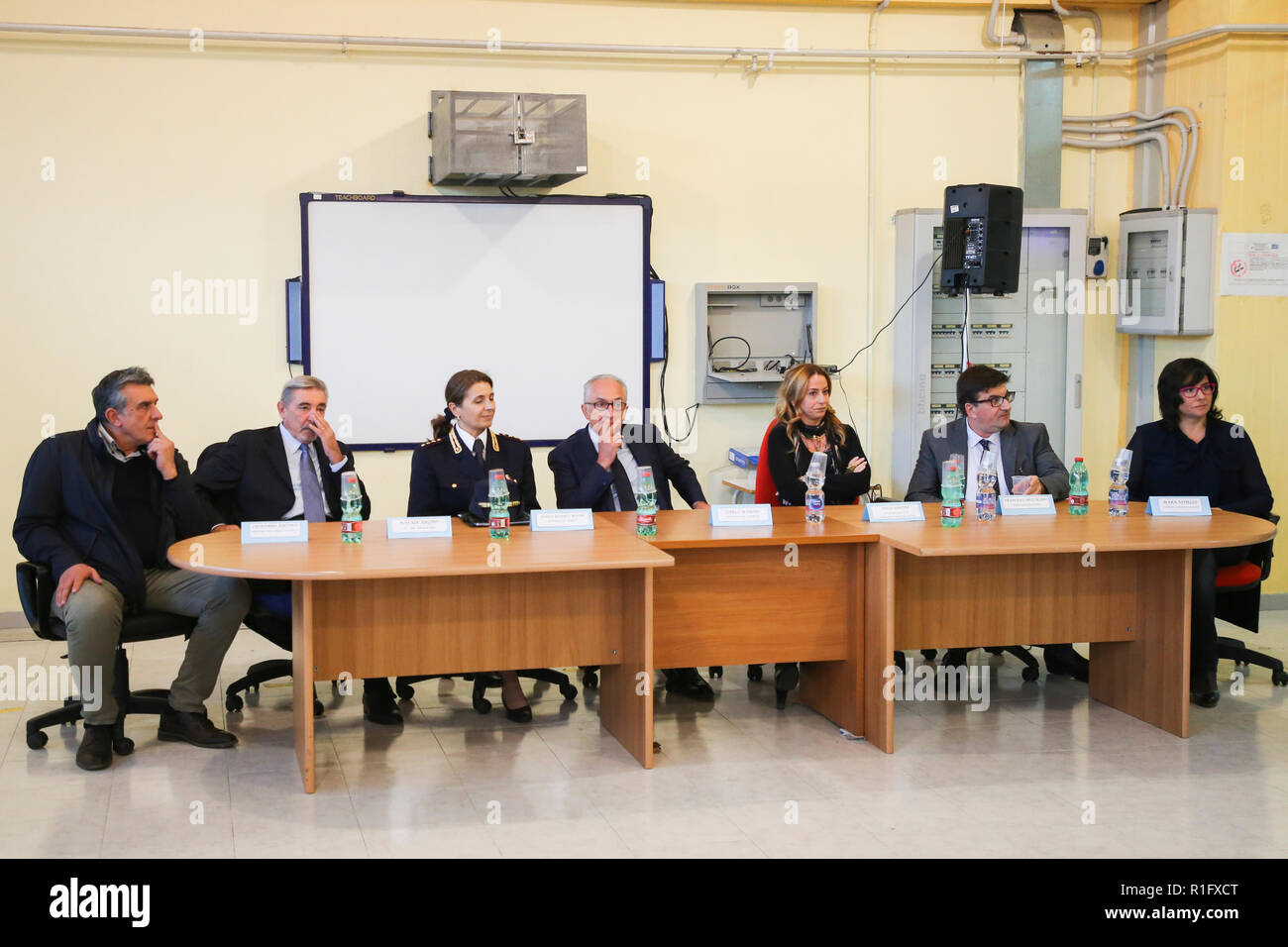 Caserta, Campania, Italia, 12 Nov 2018. Scuola V ¡ circolo didattico di Caserta prima in Italia per includere i richiedenti asilo nel suo personale (Antonio Balasco) Credito: Antonio Balasco/Alamy Live News Foto Stock