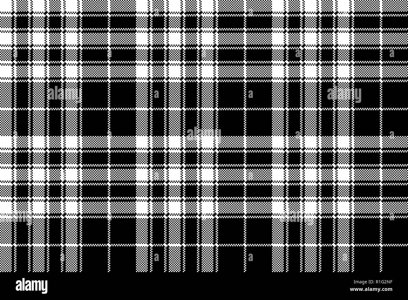 L'orgoglio di tartan scozzese tessuto pixel texture seamless pattern. Illustrazione Vettoriale. Illustrazione Vettoriale