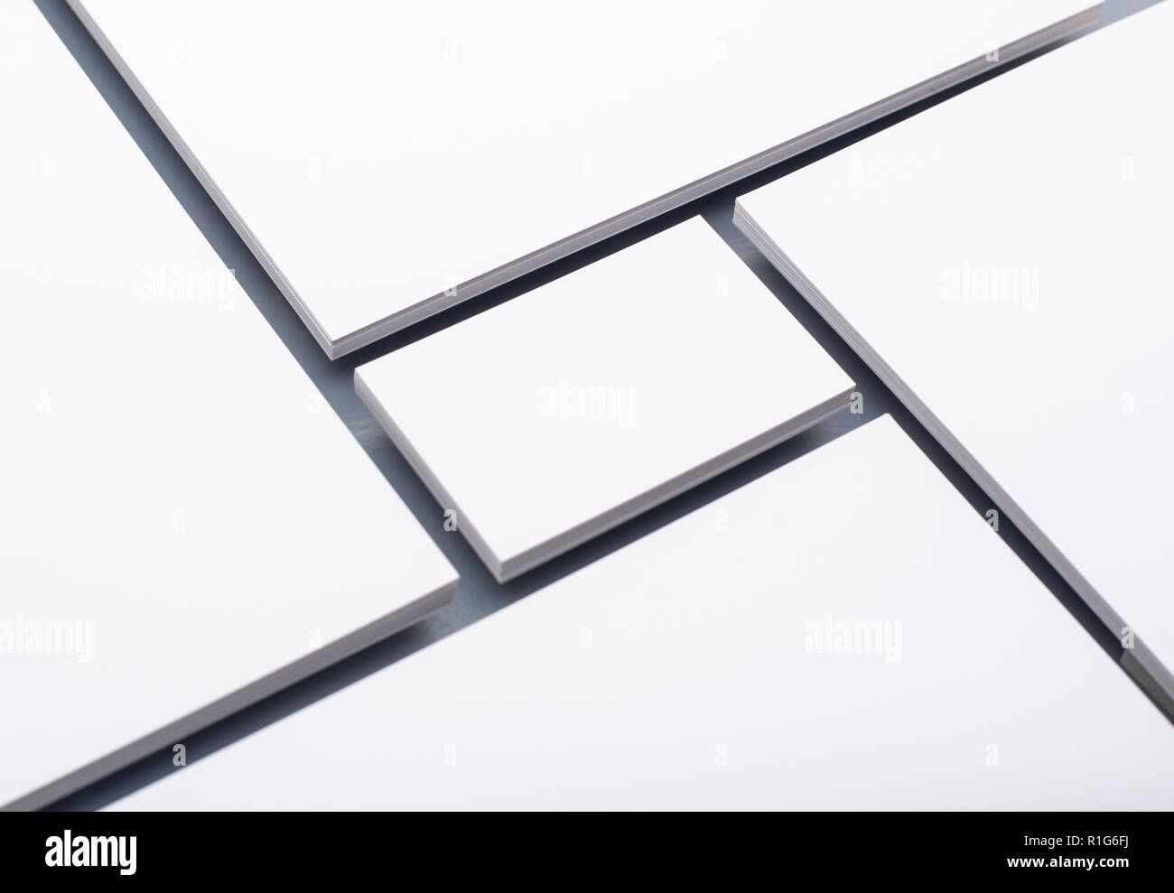 Semplice business card e carta intestata design mockup Foto Stock