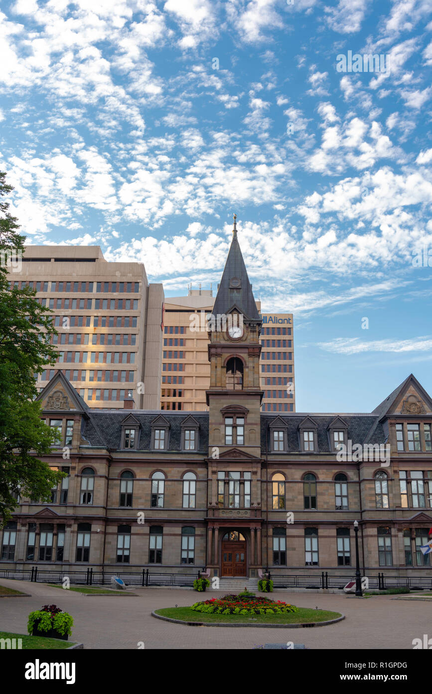 Immagini da una passeggiata lungo il porto di Halifax. Halifax, Nova Scotia, Canada. Foto Stock