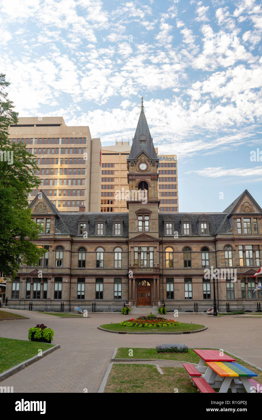 Immagini da una passeggiata lungo il porto di Halifax. Halifax, Nova Scotia, Canada. Foto Stock