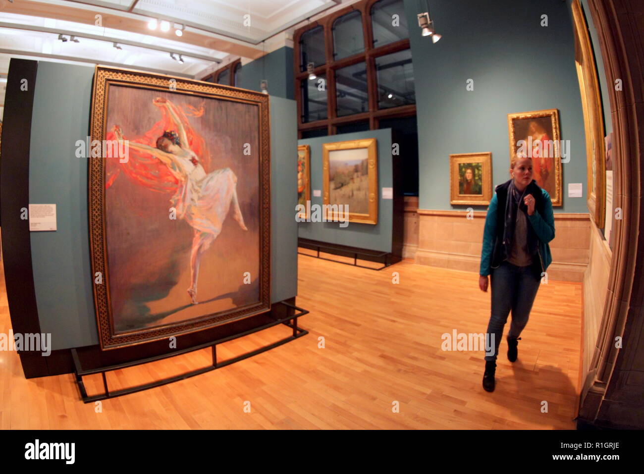 Kelvingrove Art Gallery and Museum Anna Pavlova dipinta da John Lavery i ragazzi di Glasgow Foto Stock