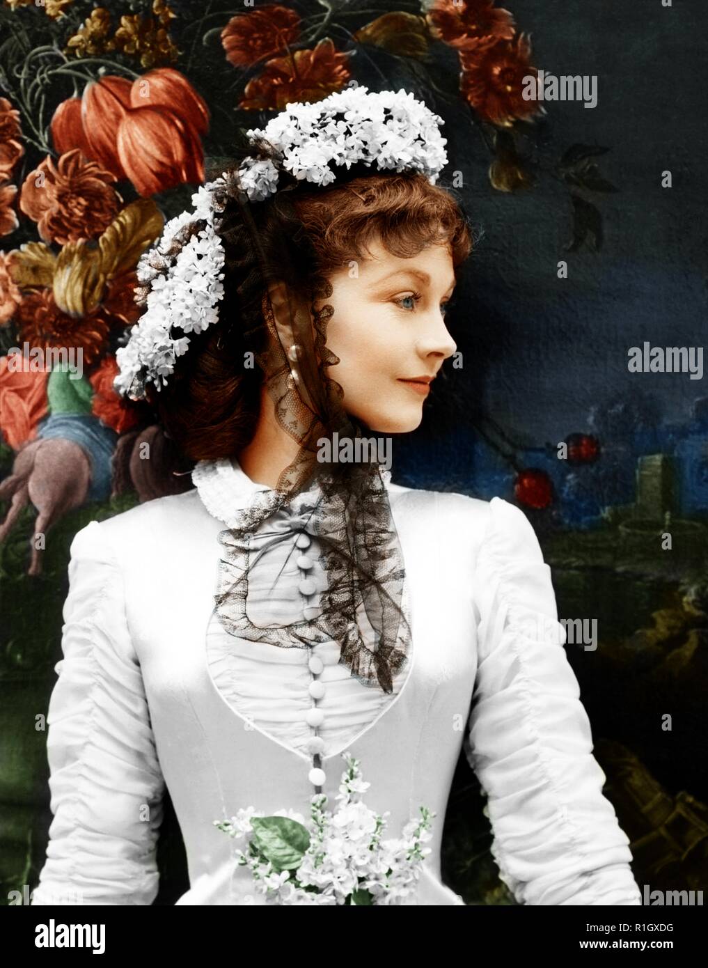 Vivien Leigh (nato Vivian mary Hartley, e noto anche come Lady Olivier dopo 1947; 5 Novembre 1913 - 8 luglio 1967) era una tappa inglese e attrice cinematografica. Ha vinto due Premi Oscar per la Migliore Attrice per la sua iconica prestazioni come Scarlett O'Hara in Via col Vento (1939) e Blanche DuBois nella versione cinematografica di A Streetcar Named Desire (1951), un ruolo che aveva suonato anche in scena nel West End di Londra nel 1949. Inoltre ha vinto un premio Tony per il suo lavoro nel musical di Broadway versione di Tovarich (1963). Credito: Hollywood Archivio foto / MediaPunch Foto Stock