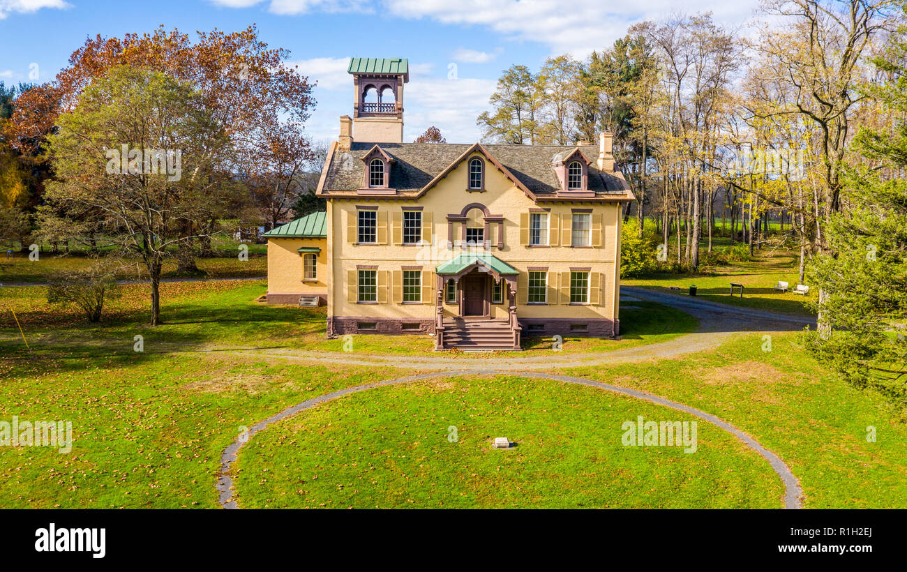 Lindenwald, Martin Van Buren Home, National Historic Site, Kinderhook, NY, STATI UNITI D'AMERICA Foto Stock