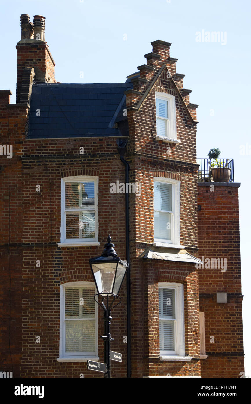 Fine casa vittoriana in Hampstead, London NW3, Regno Unito Foto Stock