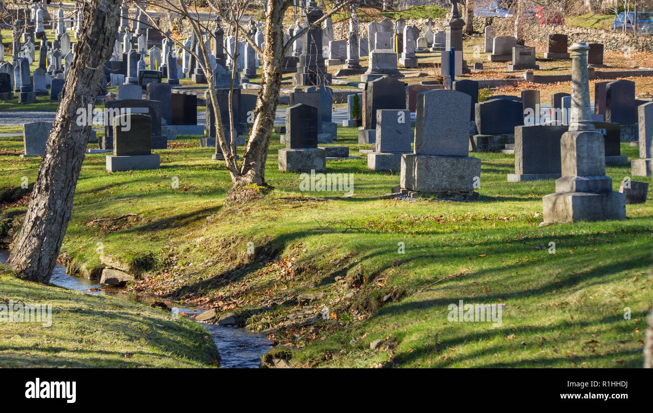 Il vecchio cimitero di Halifax Nova Scotia Canada. Foto Stock