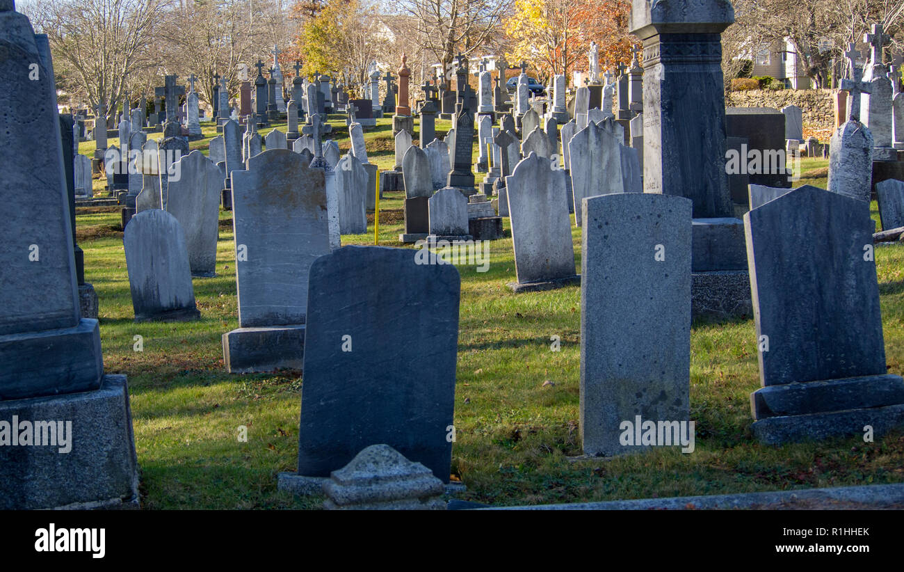 Il vecchio cimitero di Halifax Nova Scotia Canada. Foto Stock