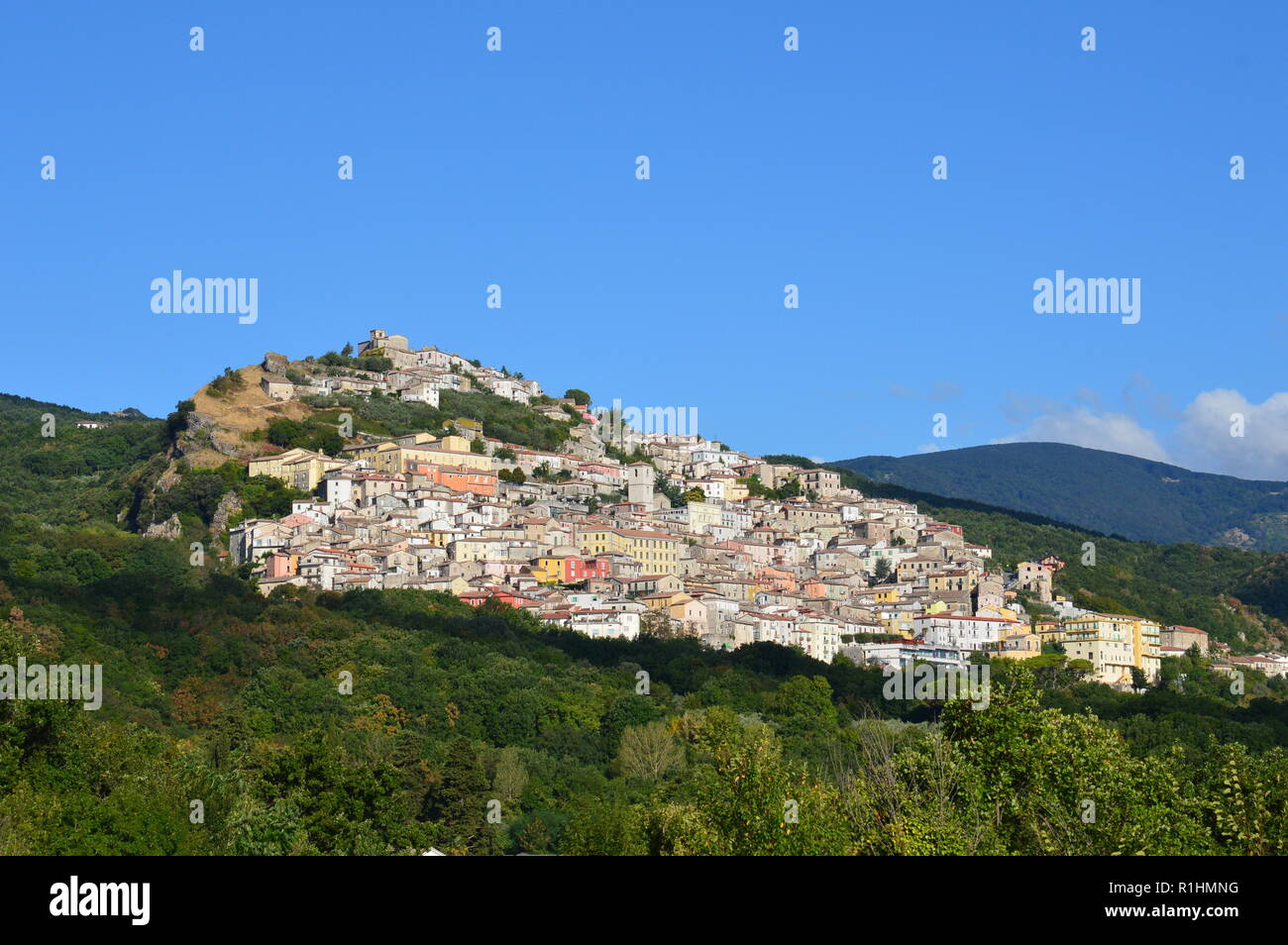 Alla scoperta di piccoli villaggi in Italia Foto Stock