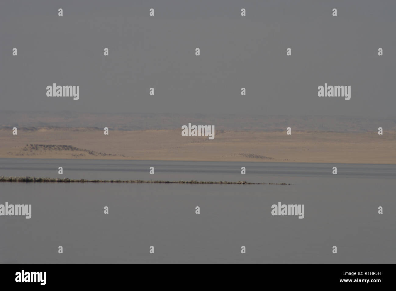 Lago Qarun Foto Stock