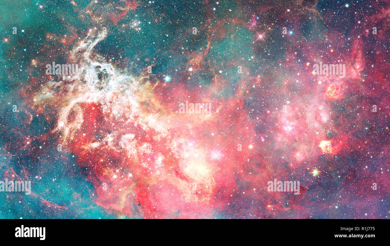 Bella nebulosa galassia e stella. Gli elementi di questa immagine fornita dalla NASA. Foto Stock