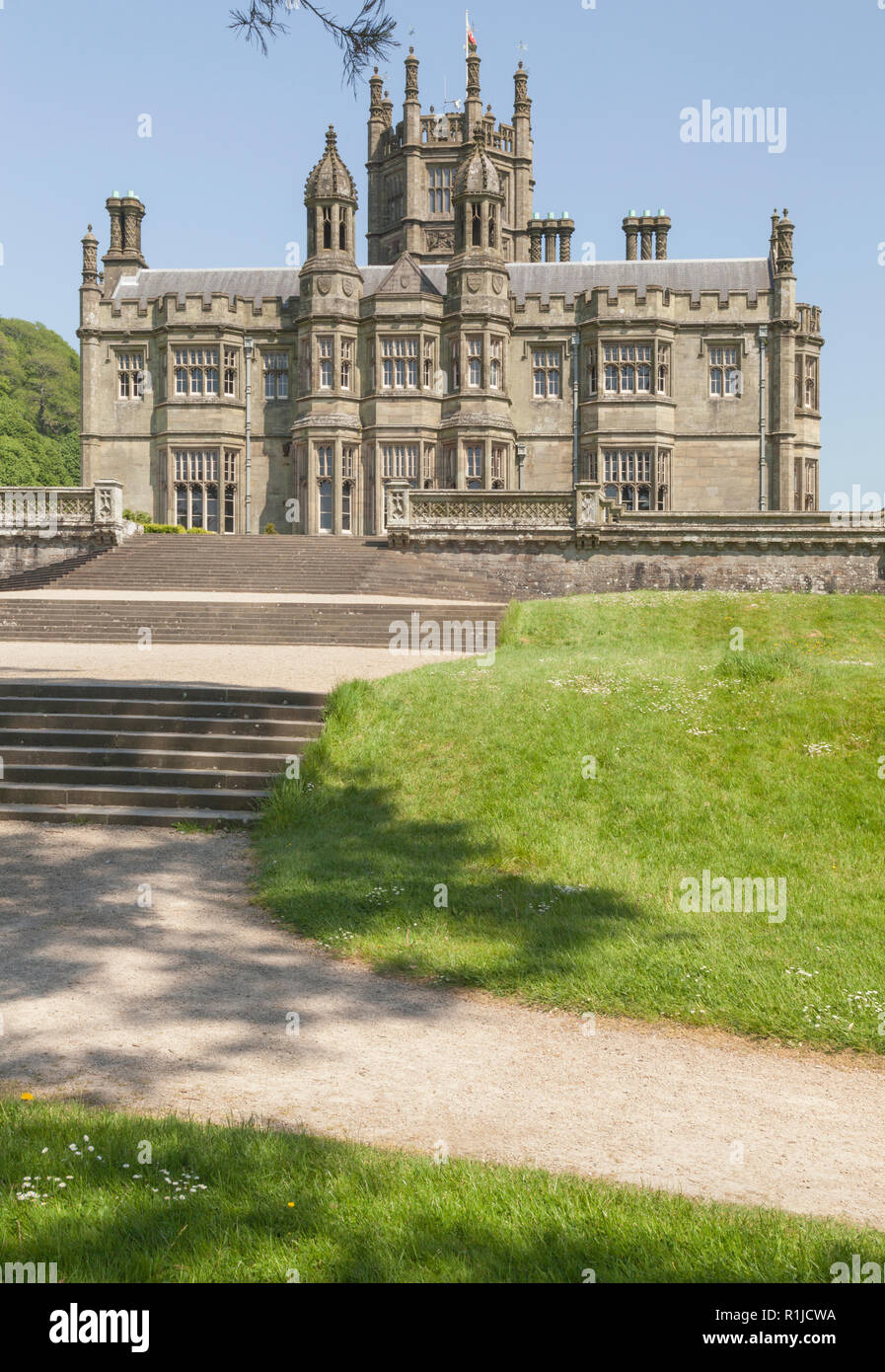 Margam Castello (1830), Margam Country Park, Margam, Port Talbot, South Wales, Regno Unito Foto Stock