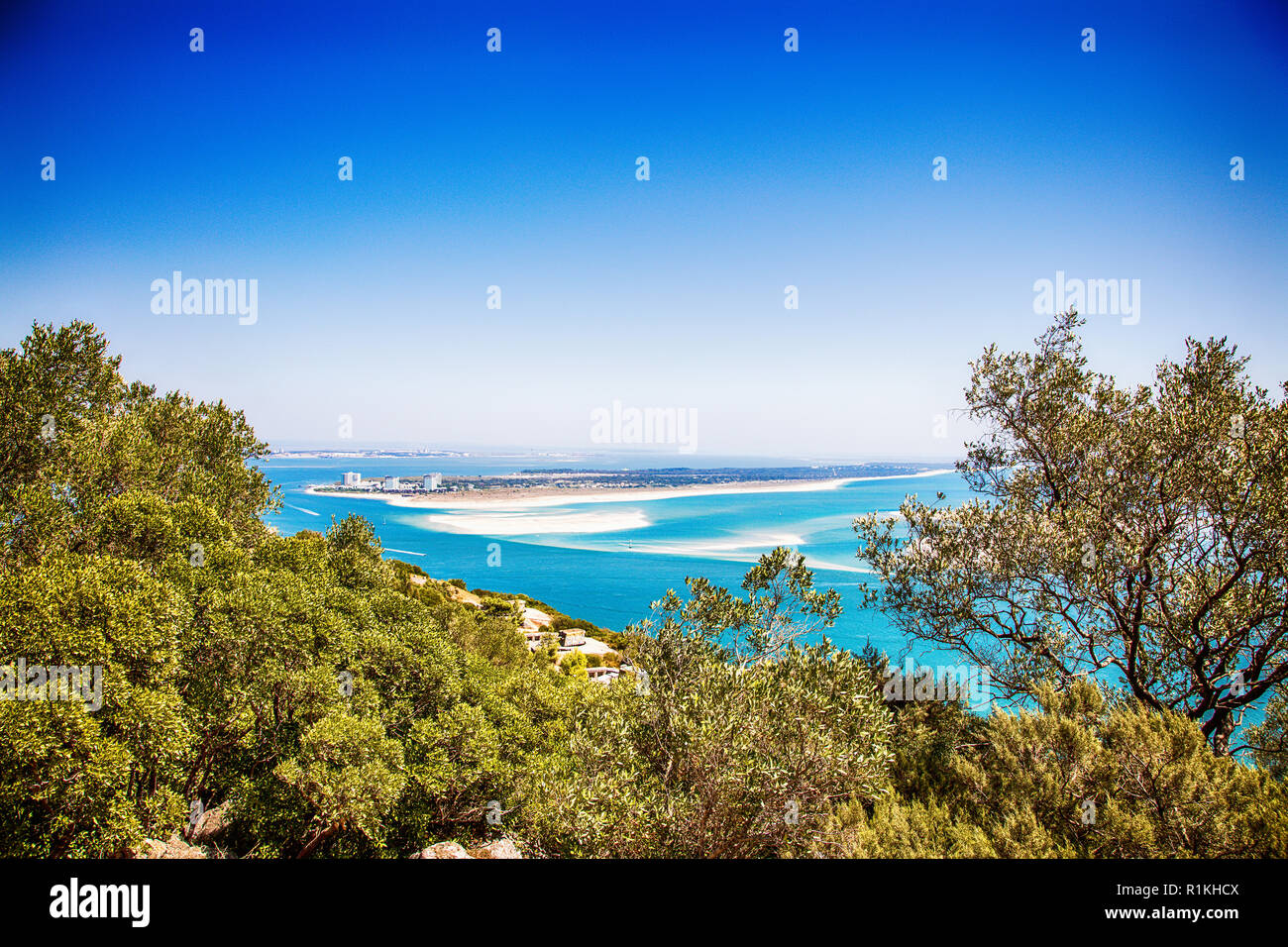 Isola Tróia, Setúbal distretto, zona di Lisbona, Portogallo Foto Stock