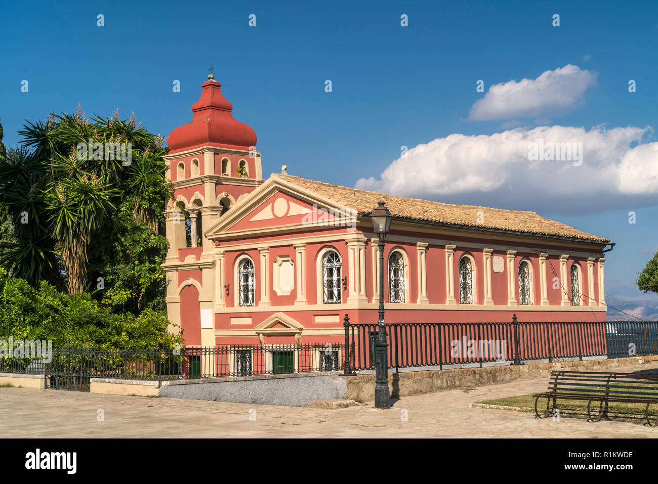 Griechisch orthodoxe Kirche Panagia Mandrakina in Korfu Stadt, Corfu, Griechenland, Europa | Corfù o città di Corfu, Grecia, Europa Foto Stock