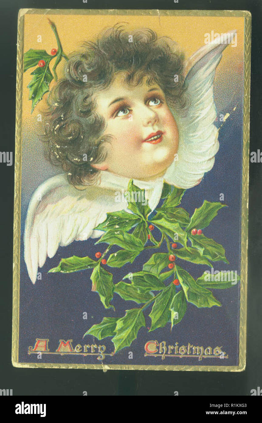 Natale vintage design della scheda Foto Stock