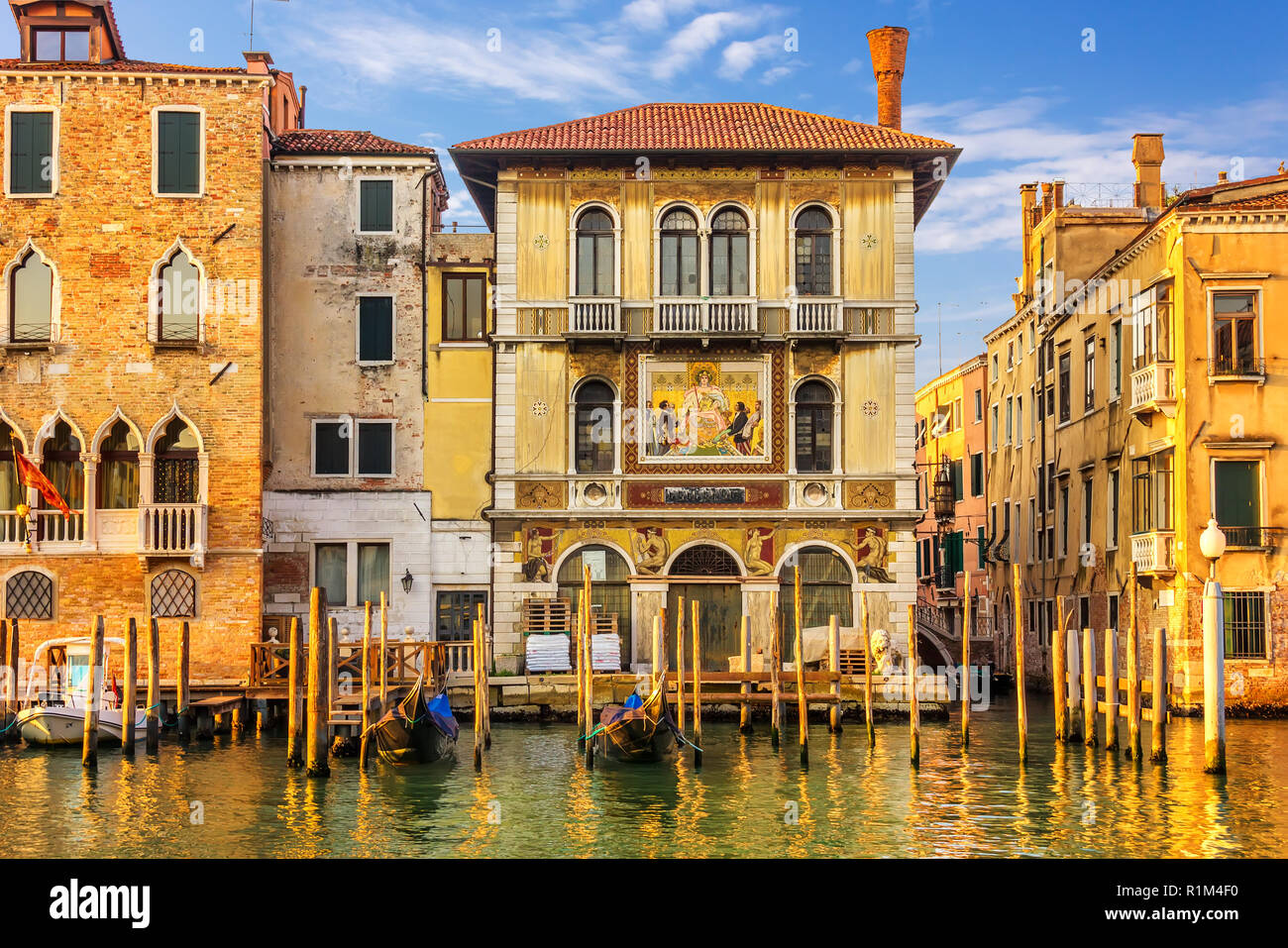 Palazzo Veneziano Palazzo Salviati, vista dal Canal Grande Foto Stock