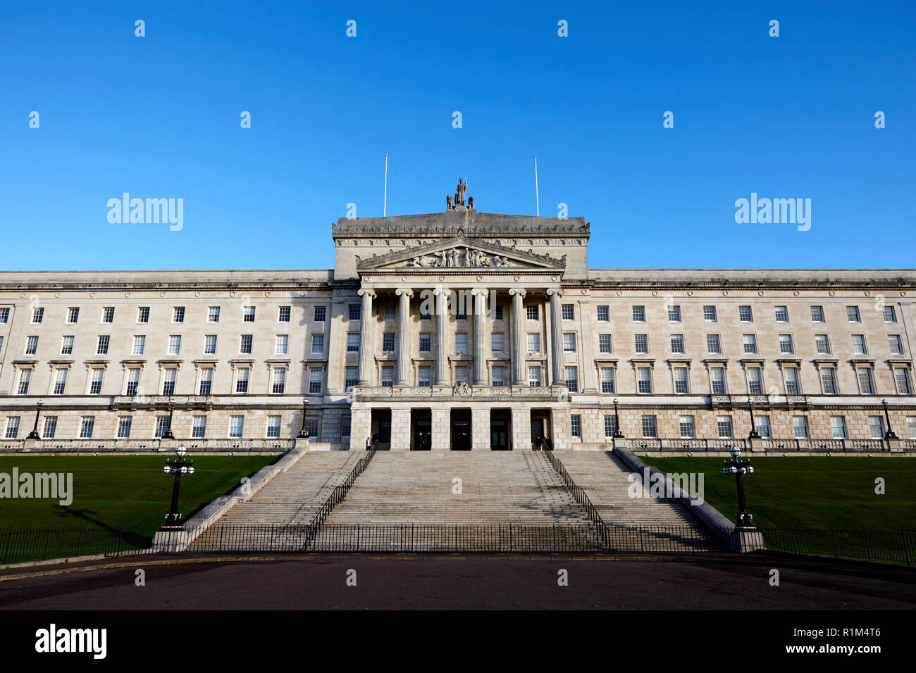 Gli edifici del Parlamento stormont belfast Irlanda del Nord Foto Stock