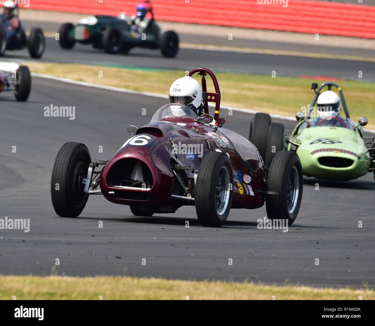 John Ura, Cooper Bristol T24/25, Adrian Flux trofeo per pre '66 Grand Prix Cars, HGPCA, Silverstone Classic, luglio 2018, Silverstone, Chris McEvoy, cir Foto Stock