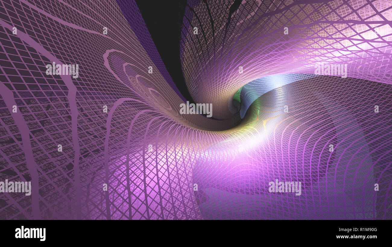 Strano struttura di vorticazione. Deep Purple colori Foto Stock