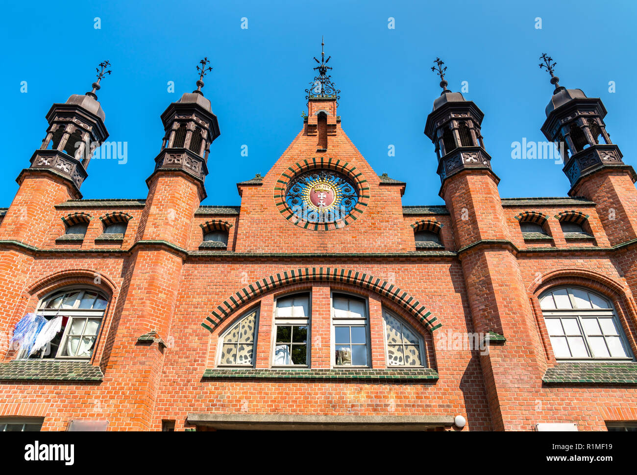 Hala Targowa, Mercato coperto in Gdansk, Polonia Foto Stock