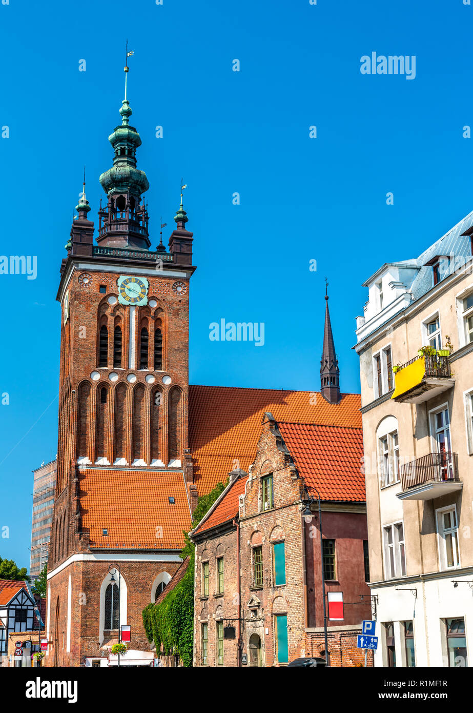 Santa Caterina chiesa in Gdansk, Polonia Foto Stock