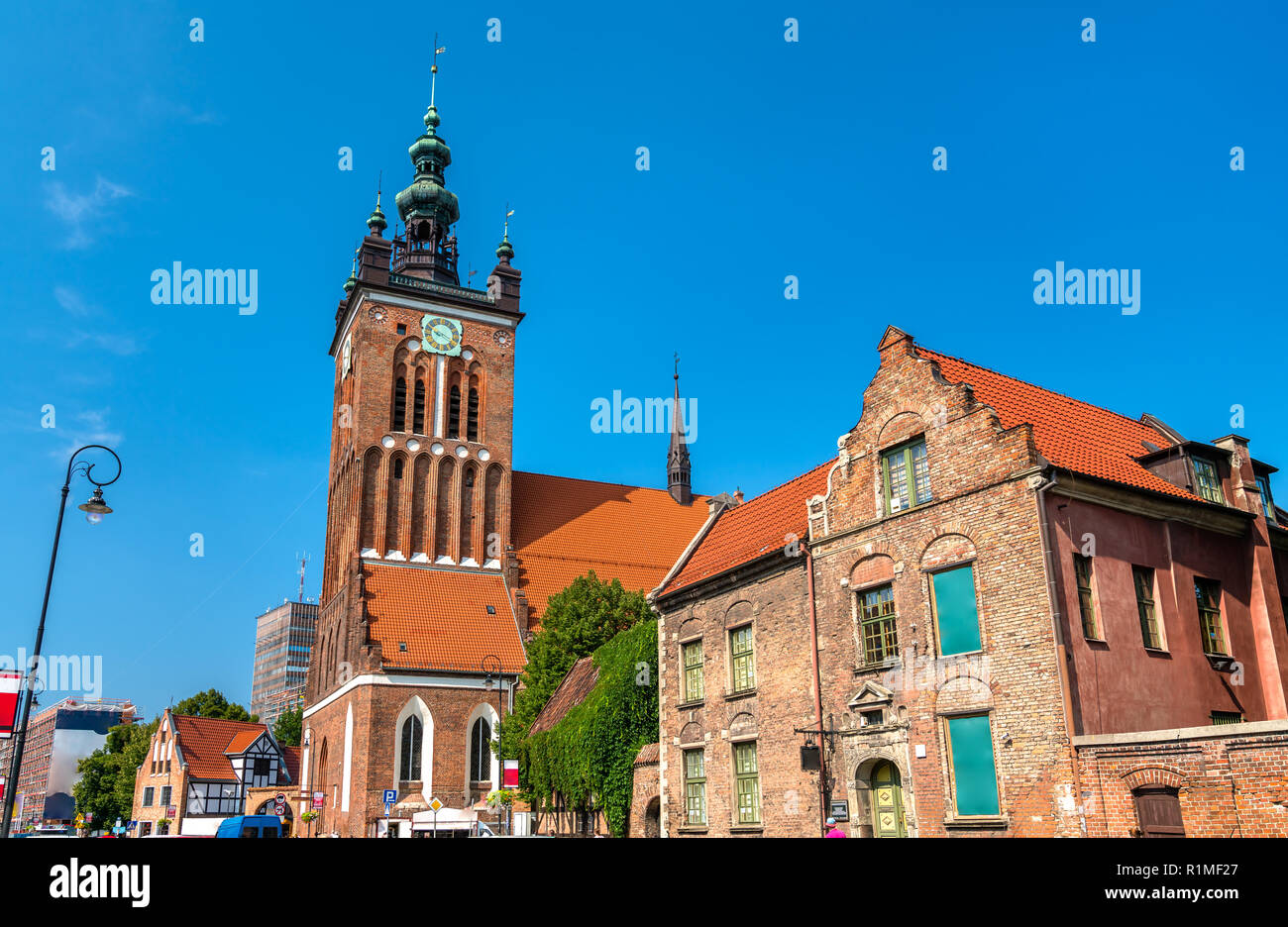 Santa Caterina chiesa in Gdansk, Polonia Foto Stock