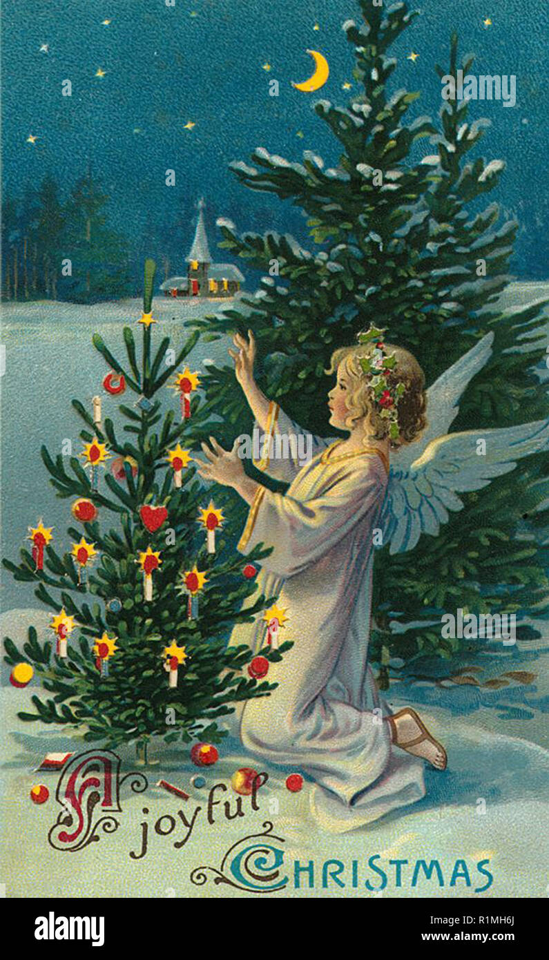 Natale vintage design della scheda Foto Stock