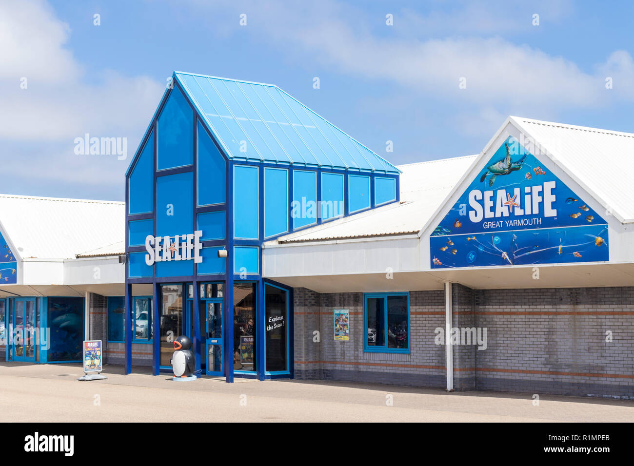 Great Yarmouth centro Sea life esperienza Sea Life Aquarium Marine Parade lungomare Great Yarmouth Norfolk Inghilterra UK Europa Foto Stock