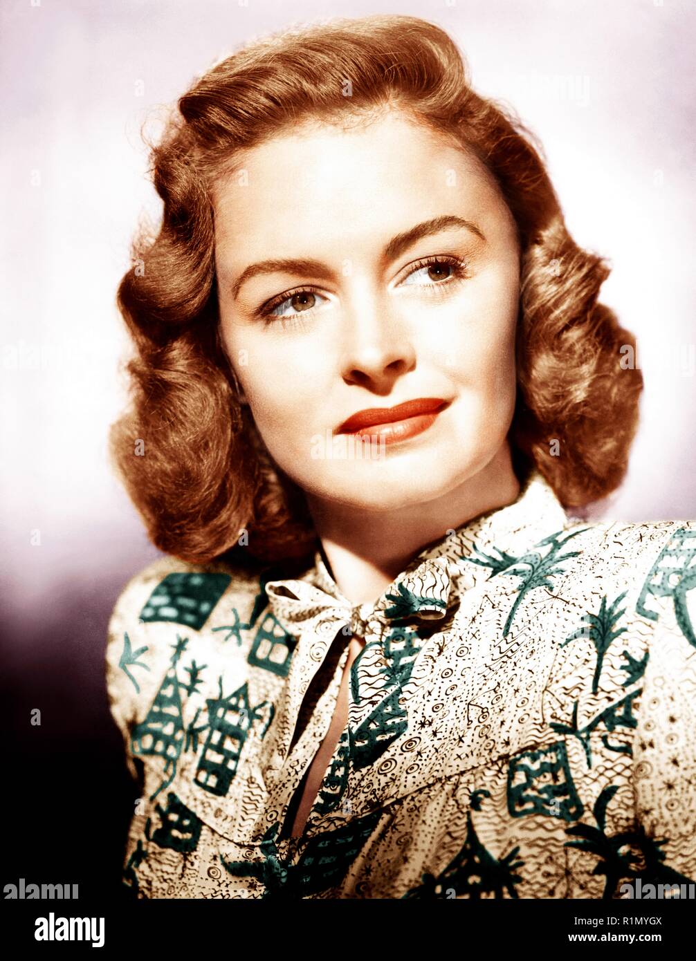 Donna Reed (nata donna Belle Mullenger; 27 Gennaio 1921 - 14 gennaio 1986) era un film americano e televisione attrice e produttore. La sua carriera di più di 40 anni, con spettacoli in più di 40 film. Ella è ben noto per il suo ruolo come Maria Hatch Bailey in Frank Capra's 1946 film La Vita è una cosa meravigliosa. Nel 1953, ha ricevuto il premio Oscar per la migliore attrice non protagonista per la sua performance come Lorene Burke nel dramma della guerra da qui all'eternità. Hollywood Archivio foto / MediaPunch Foto Stock