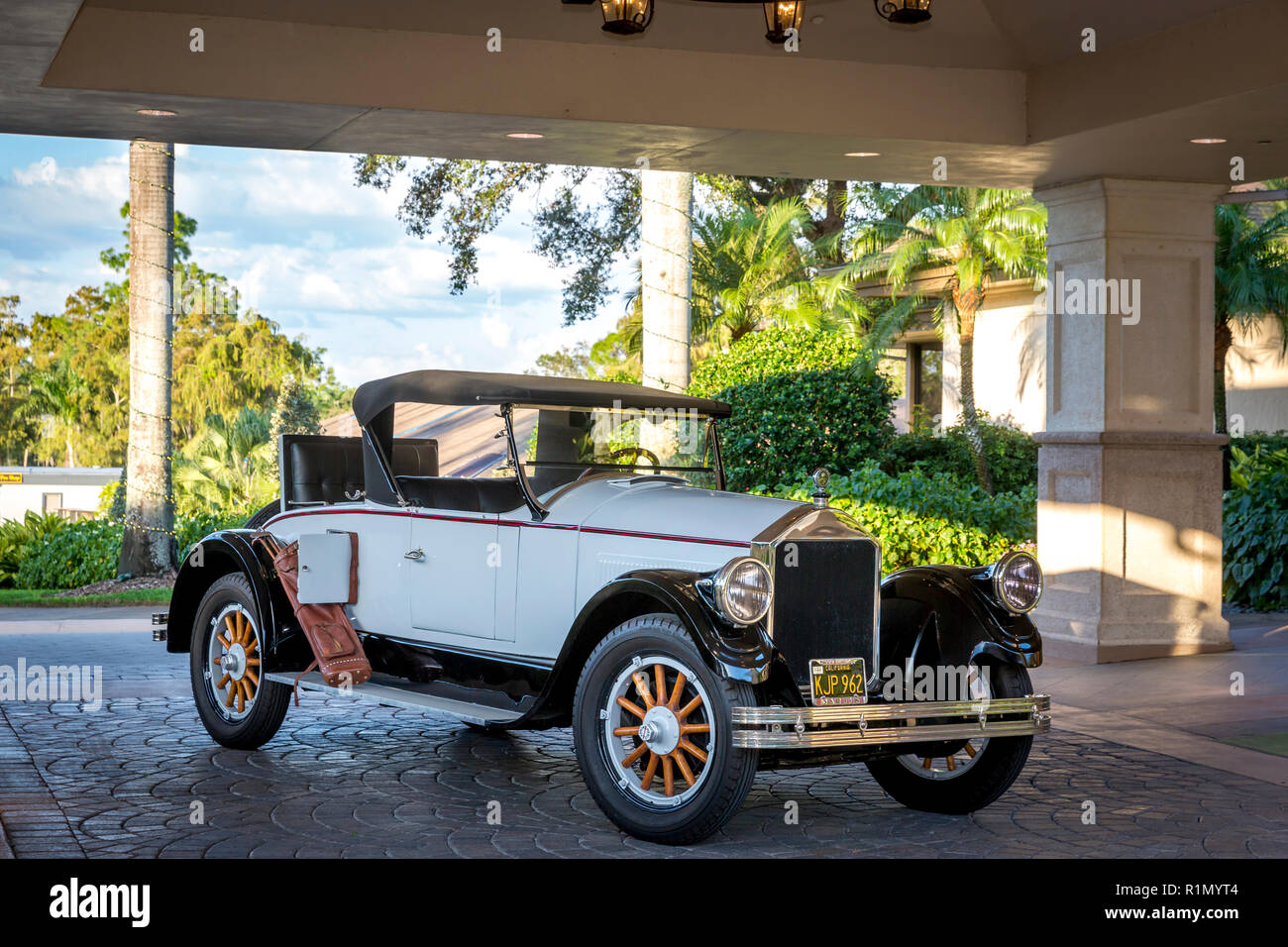 1926 Ford Modello T Roadster a quaglie Creek Country Club, Naples, Florida, Stati Uniti d'America Foto Stock